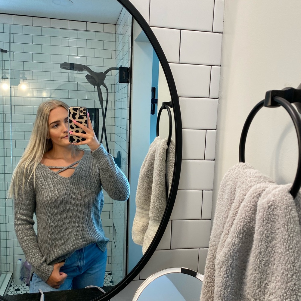 Apricot Lane grey sweater! Size Medium